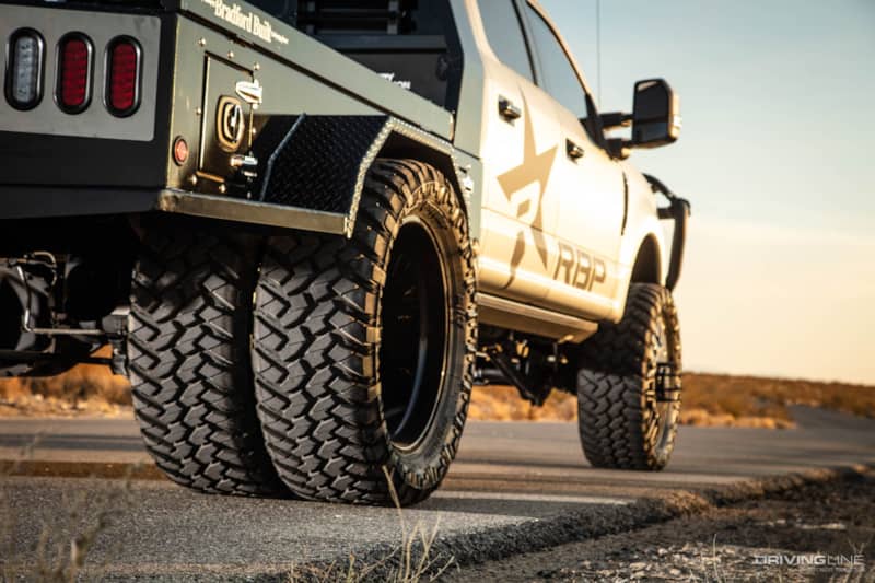 Nitto Trail Grappler tires on Dually F350 Ford Truck