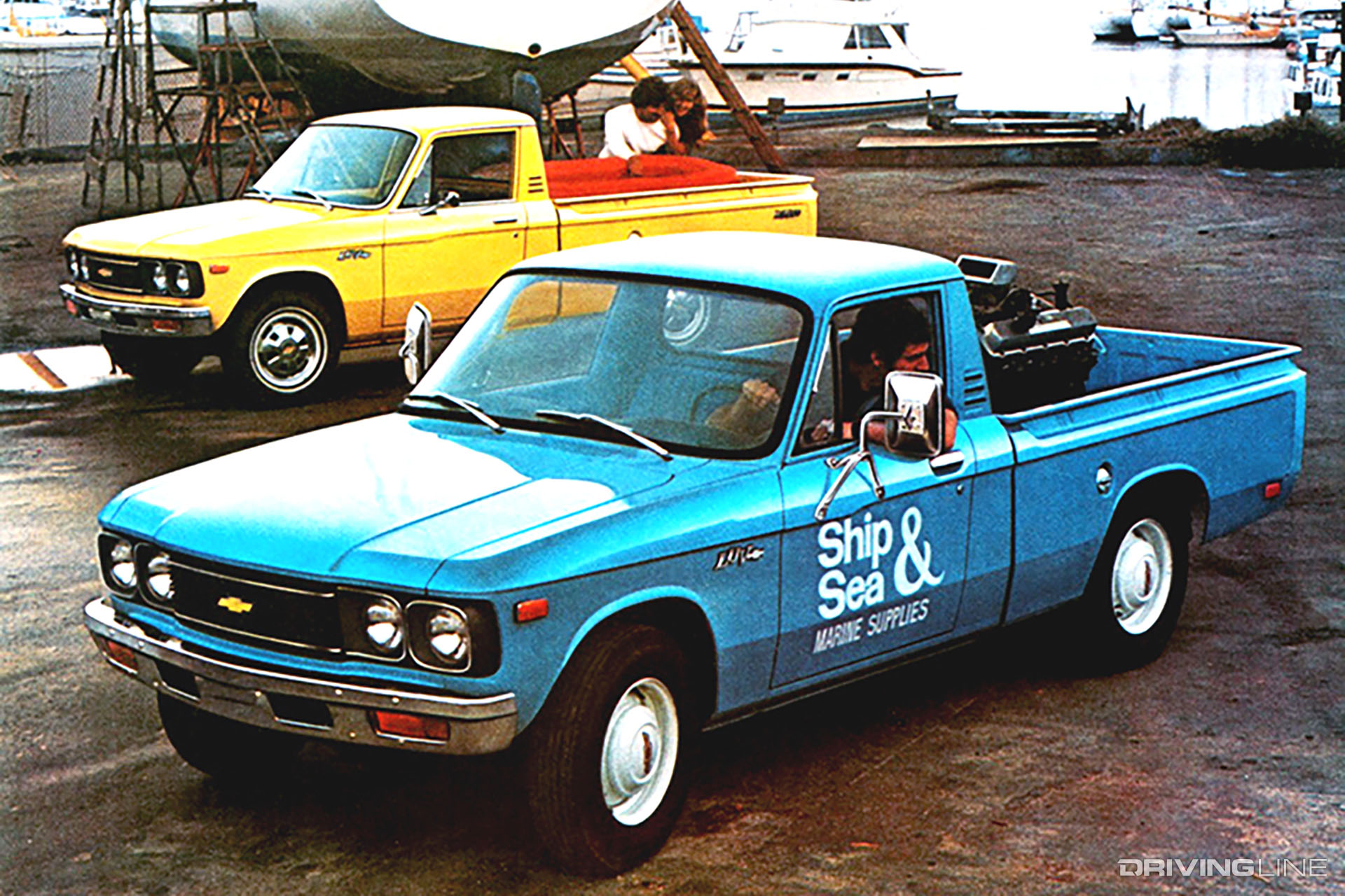 Chevy LUV pikcup truck blue
