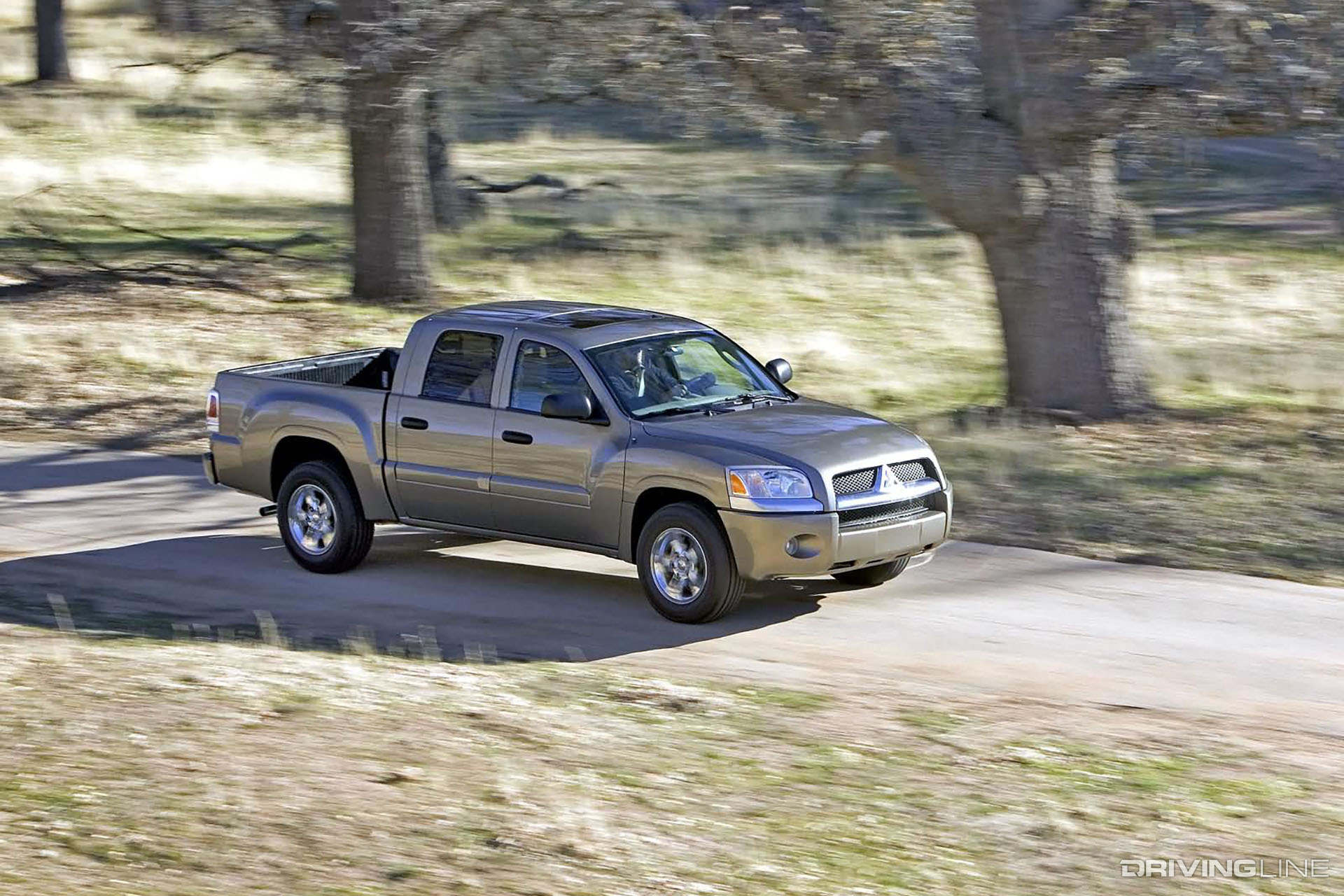 Mitsubishi Raider Crew Cab on Trail