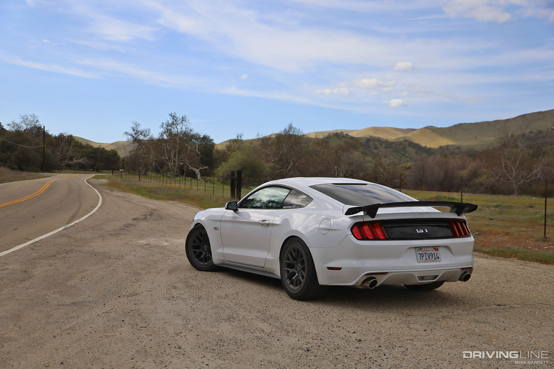 2016 Ford Mustang GT Rear View Steeda Wing