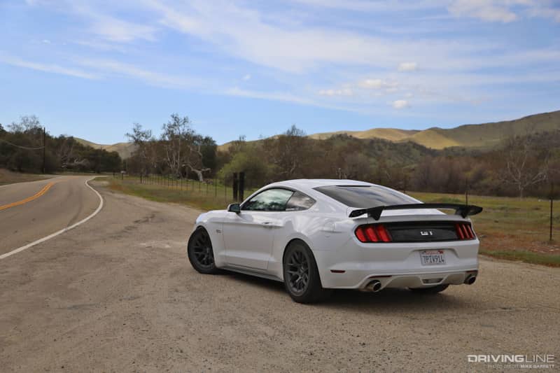 2016 Ford Mustang GT Rear View Steeda Wing
