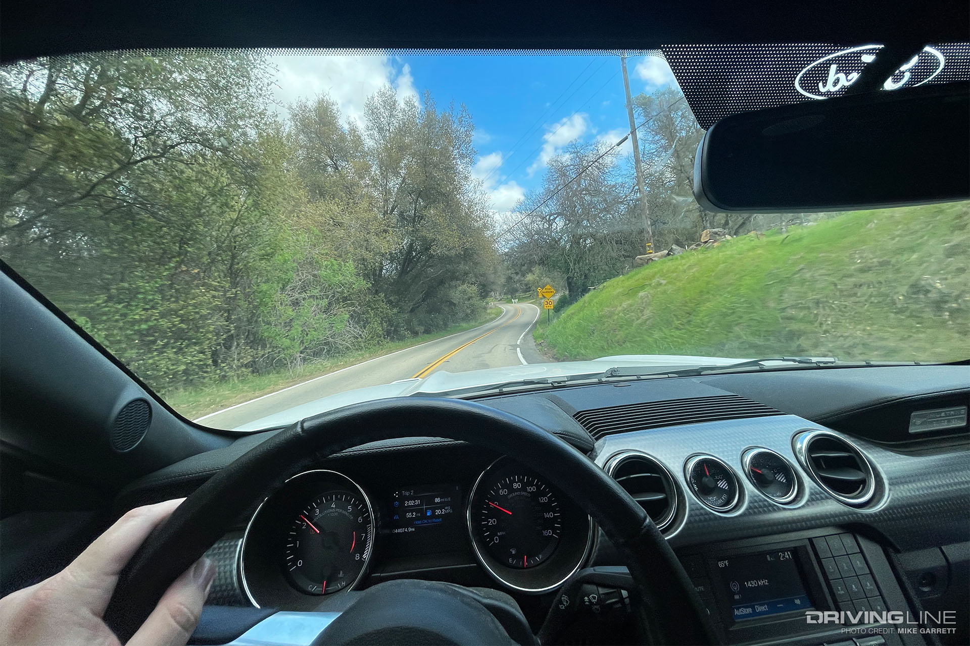 S550 Mustang GT on Backroads