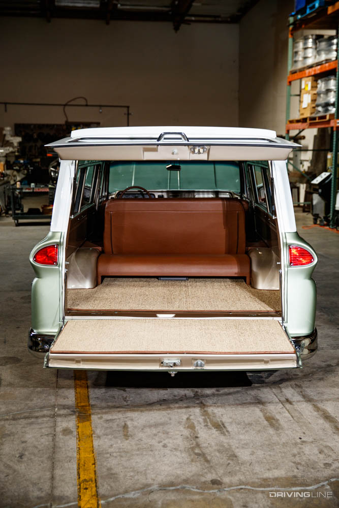 1964 Chevrolet Suburban rear door opened