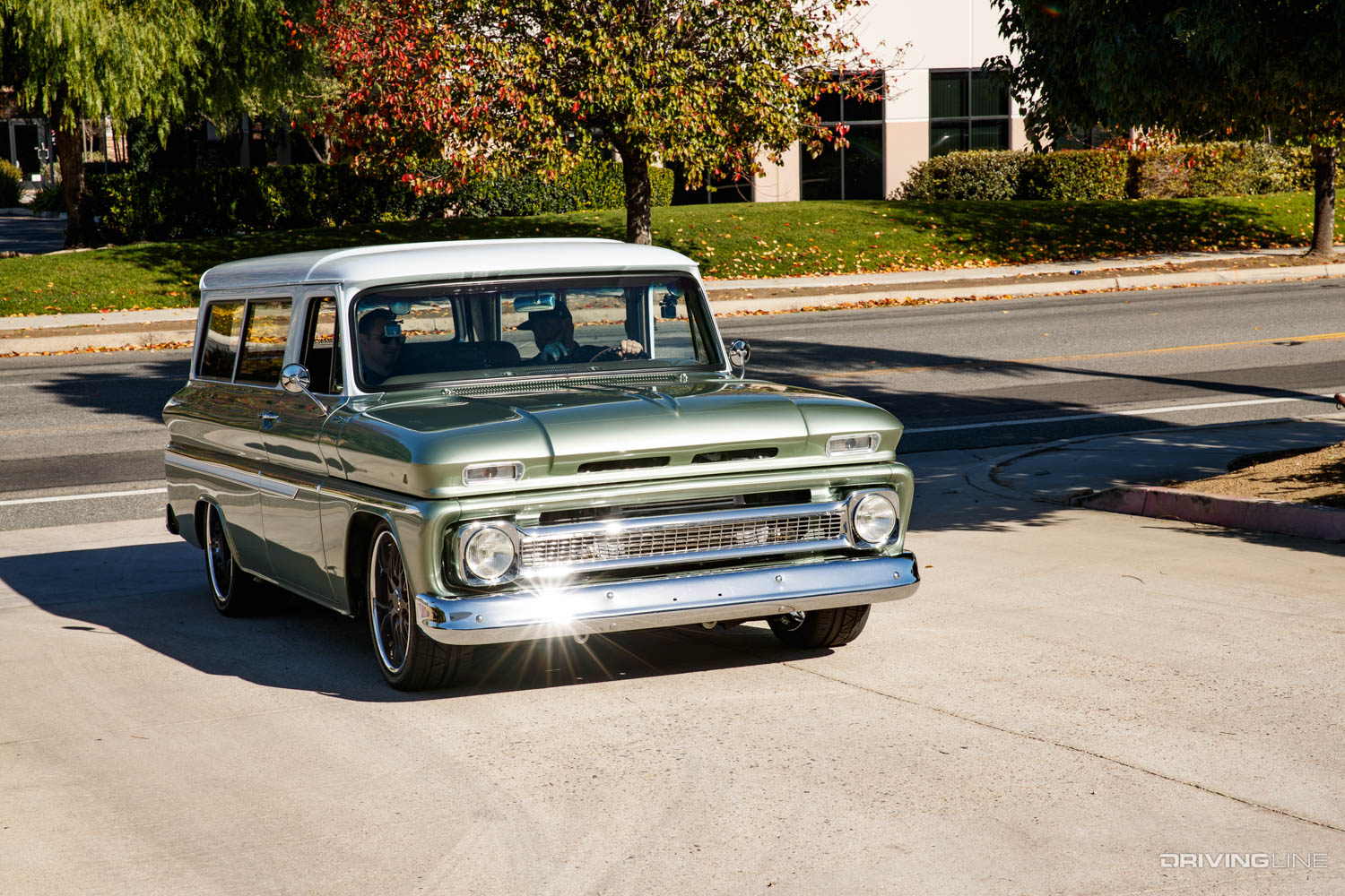 1964 Chevrolet Suburban driving