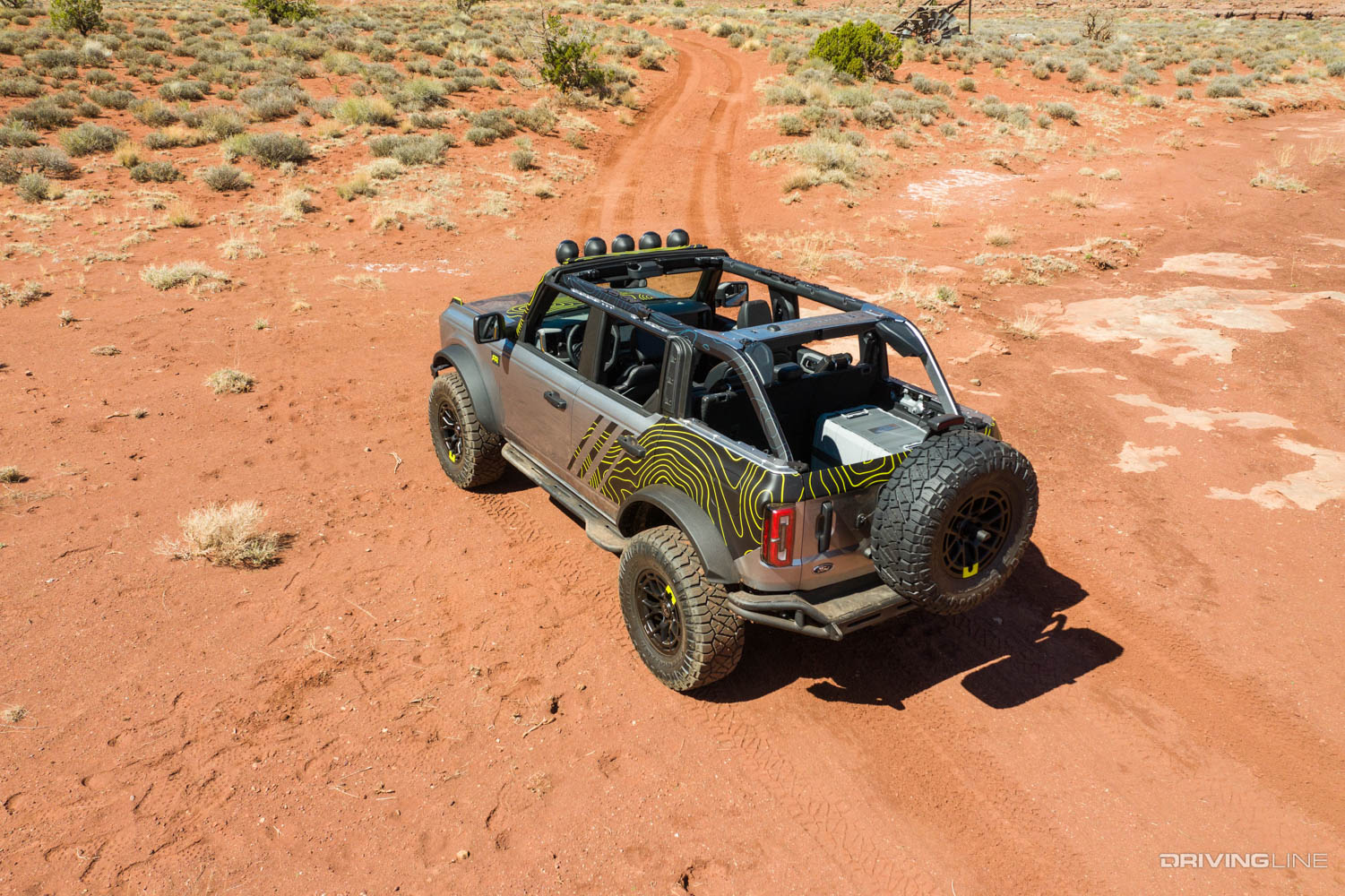2021 Ford Bronco RTR top view driver side rear