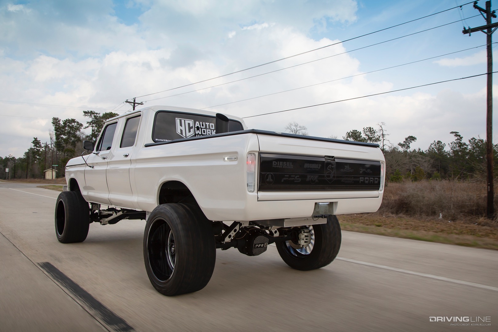 Rear of Hunter Clark's '79 Crew Cab Ford F-250 Dentside