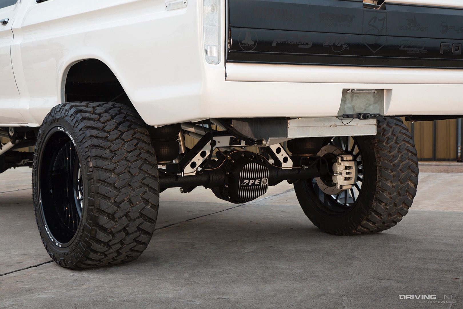 Clark and Smith Fab Custom Airbagged Suspension Lift of Hunter Clark's '79 Crew Cab Ford F-250 Dentside