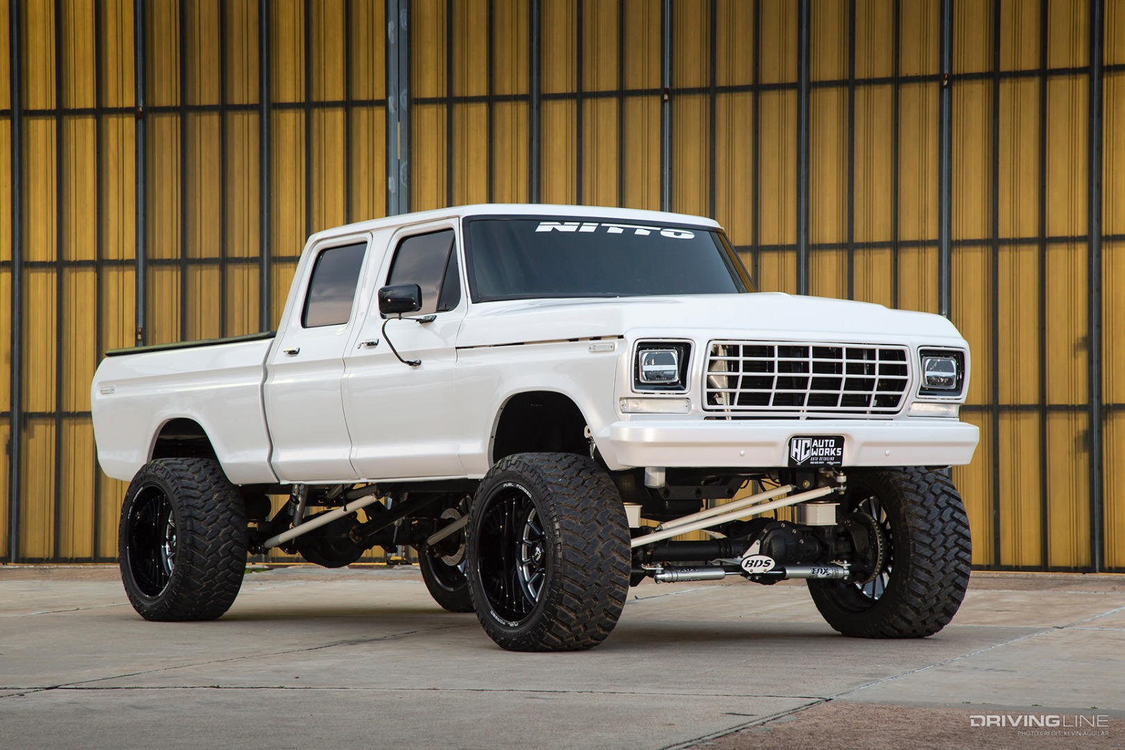 Front of Hunter Clark's '79 Crew Cab Ford F-250 Dentside