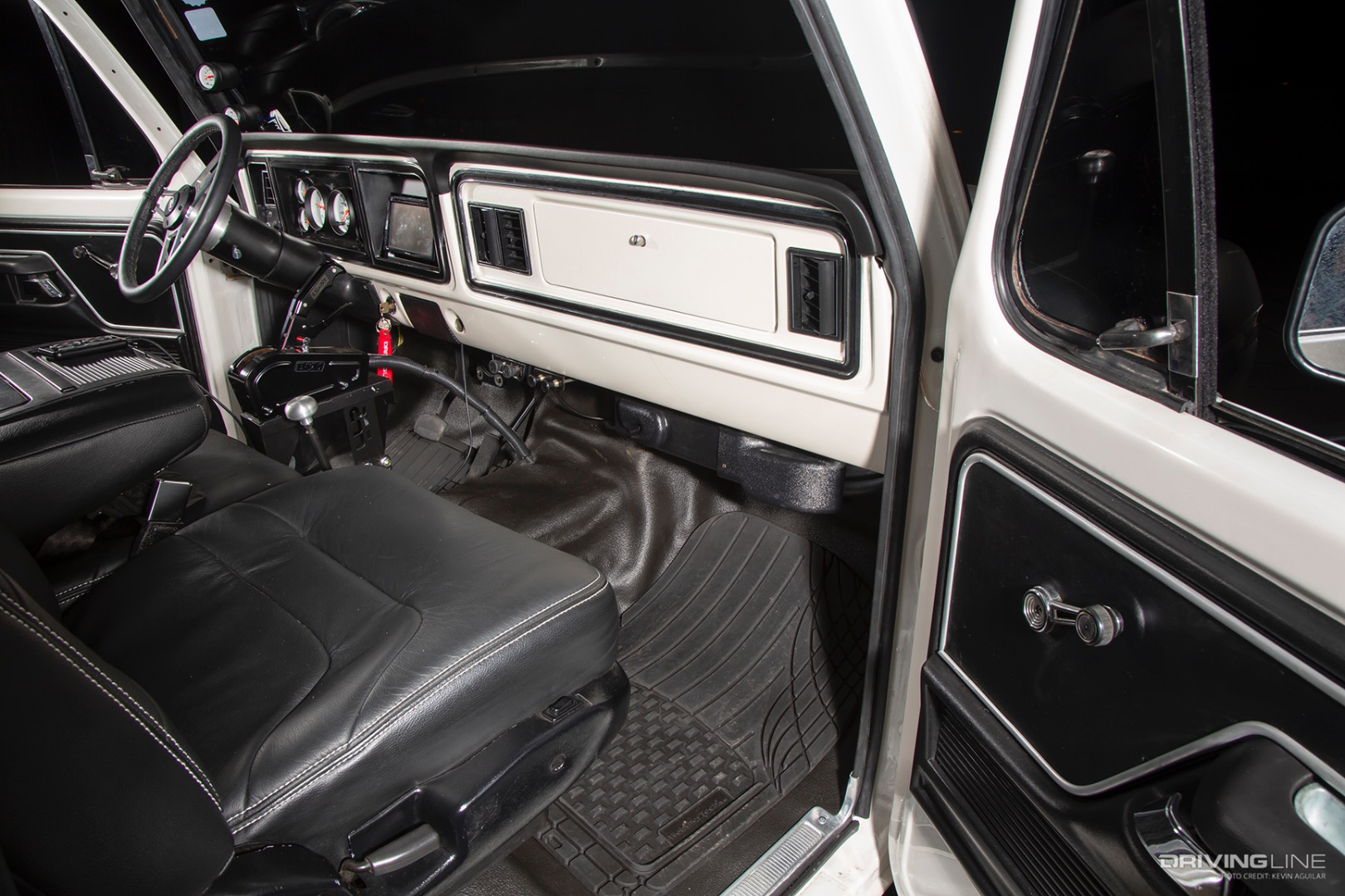 Interior of Hunter Clark's '79 Crew Cab Ford F-250 Dentside