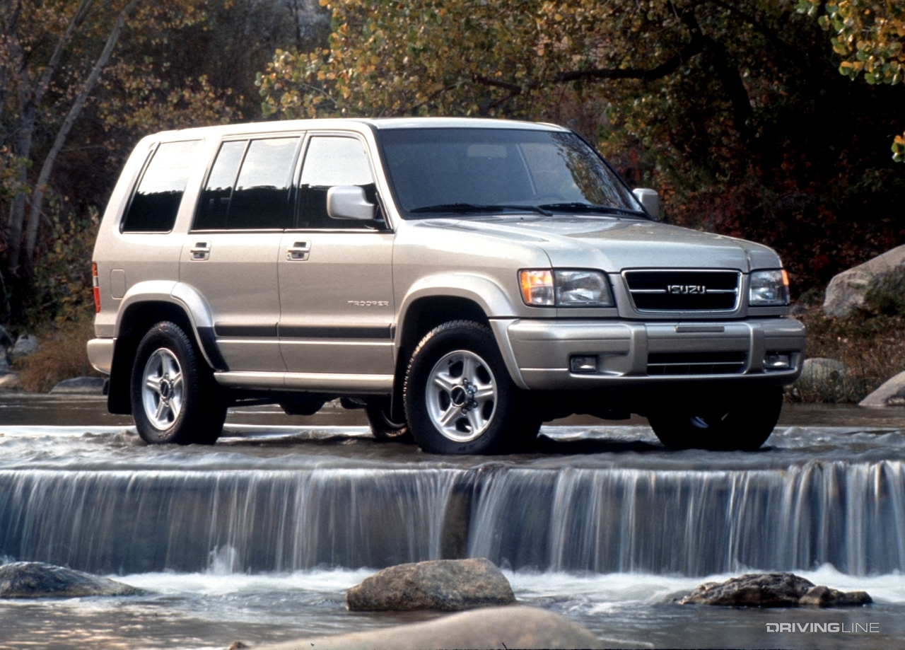 Isuzu Trooper front in water