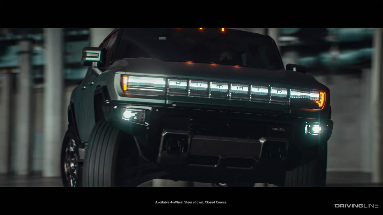 HUMMER EV SUV 4 wheel steer