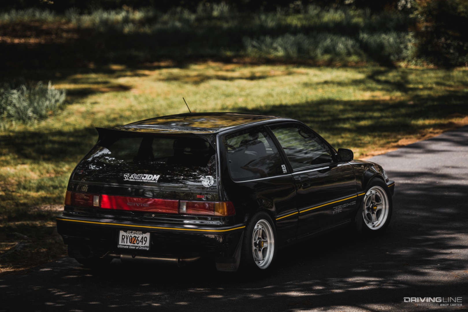 Rear View of Honda Civic Hatchback