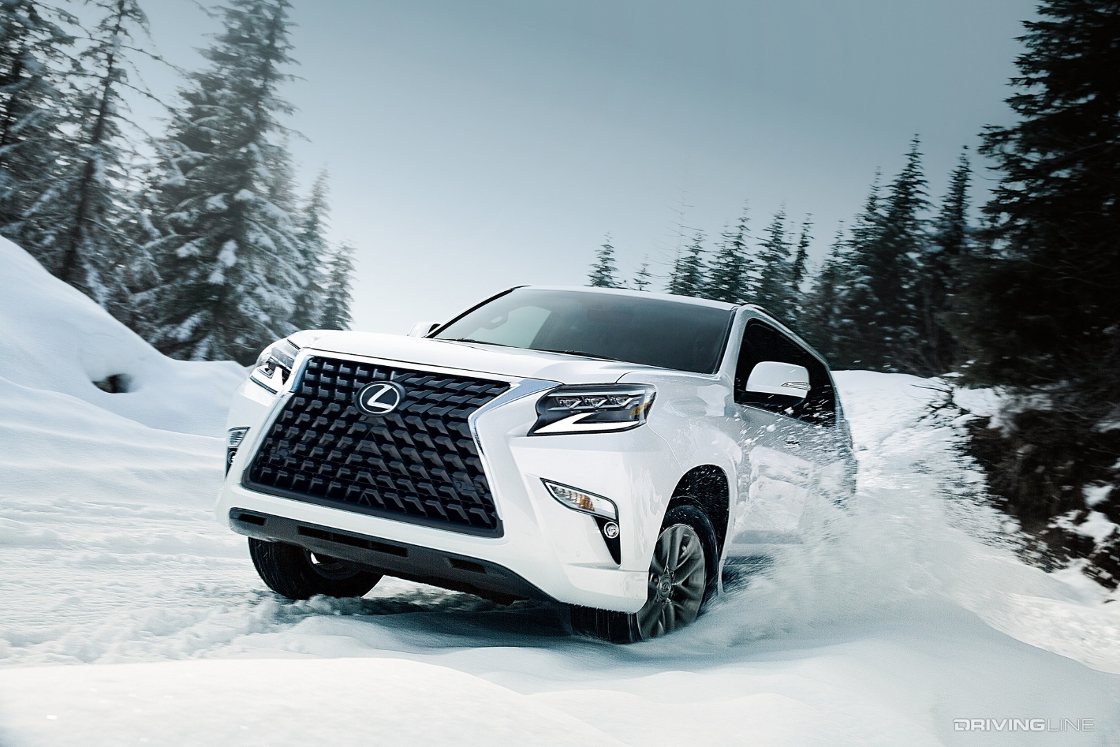 Lexus GX in the snow