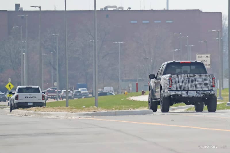 '22 Ford Raptor R testing against Ram 1500 TRX Spy Photos