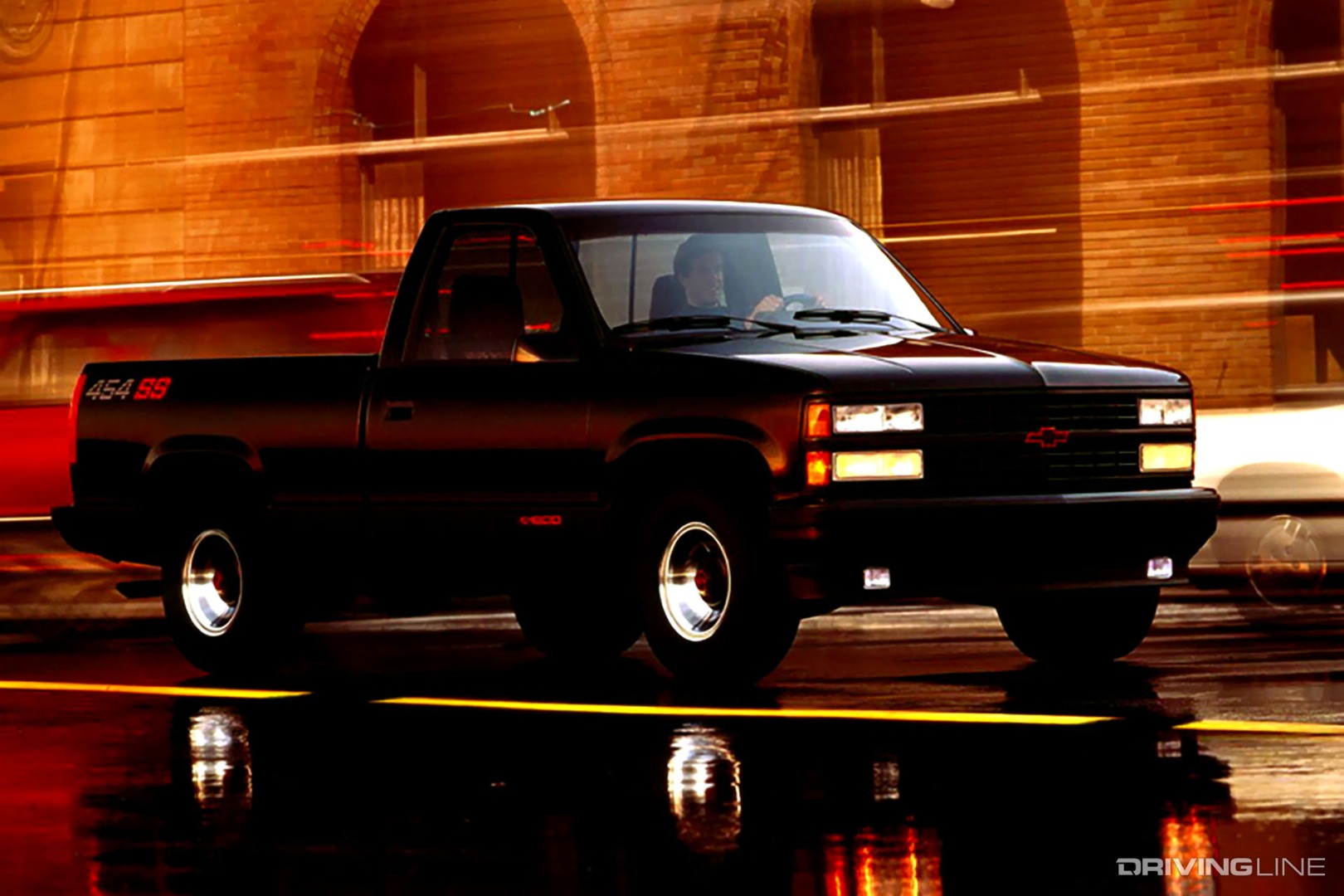 Chevrolet 454 SS pickup black