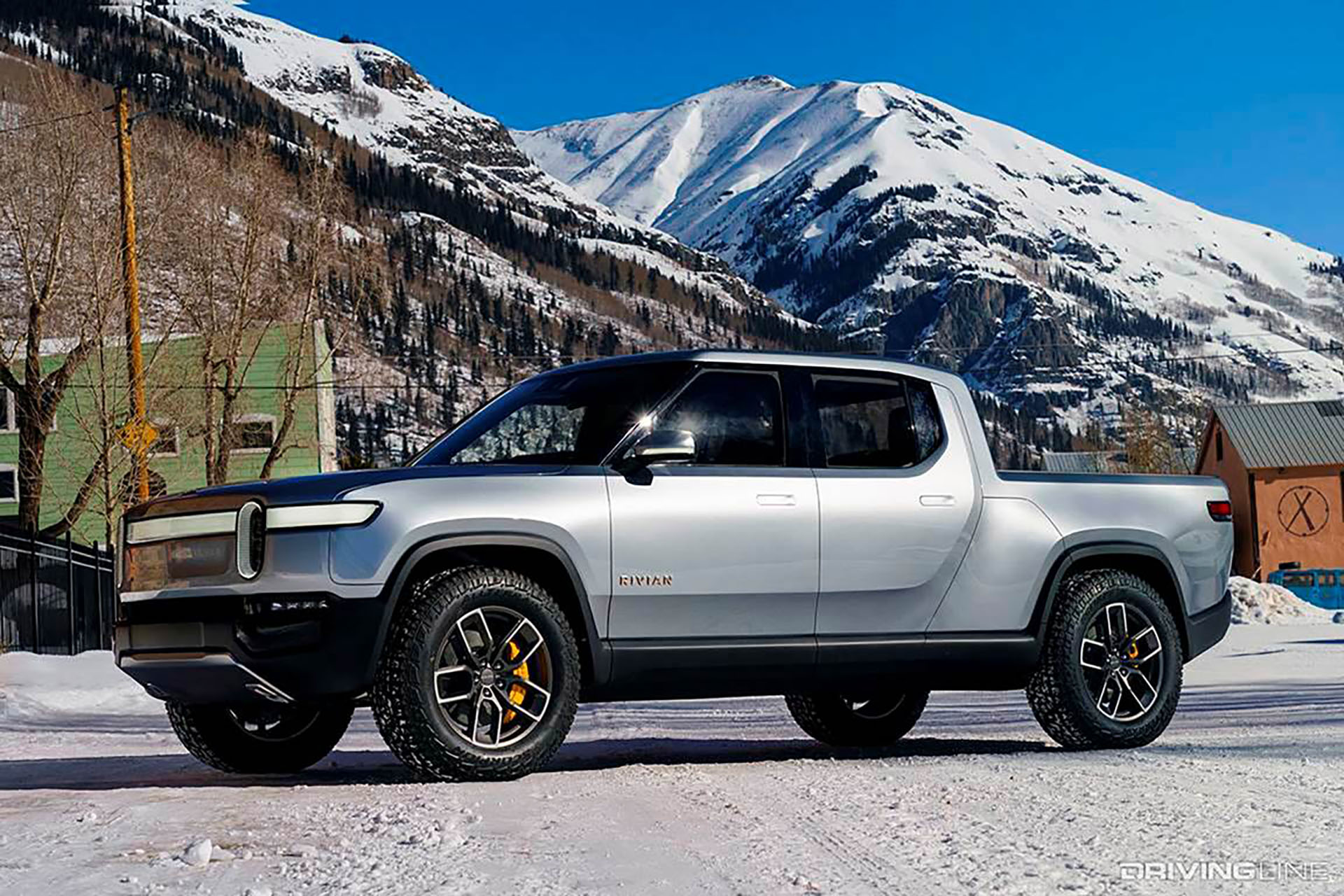 Rivian Electric Truck Silver