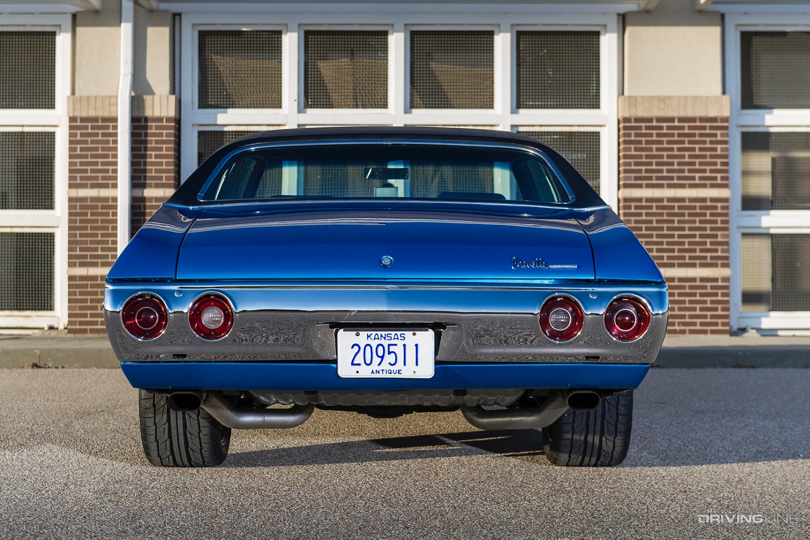 Rear of Zach Kutilek's '71 Chevrolet Chevelle Malibu