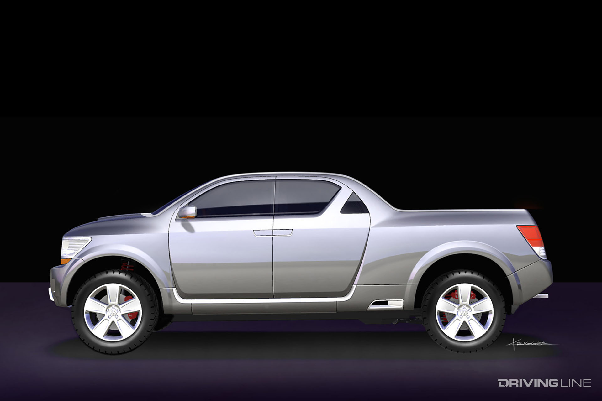 2006 Dodge Rampage Concept Drawing Side