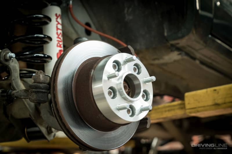 wheel spacer detail 5 bolt
