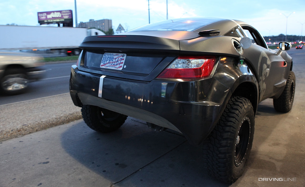 Local Motors Rally Fighter side of highway