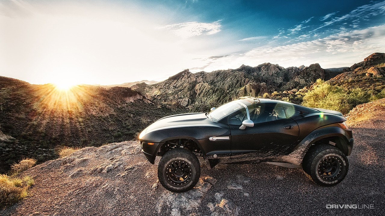 Local Motors Rally Fighter in mountains