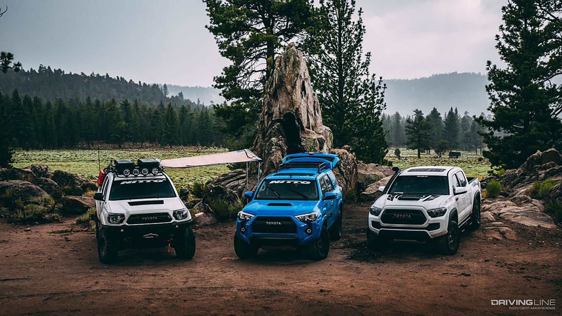 Toyota Trucks on Trail