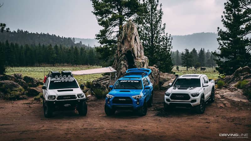 Toyota Trucks on Trail