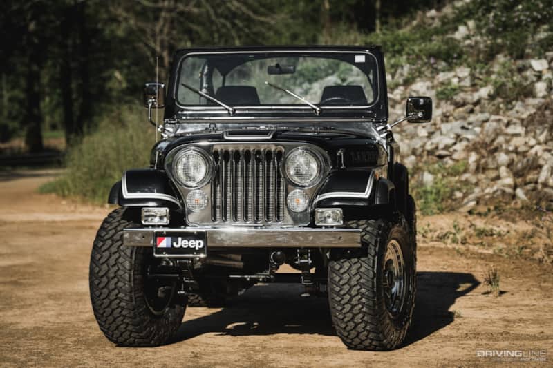 Front shot of Jeep CJ-7