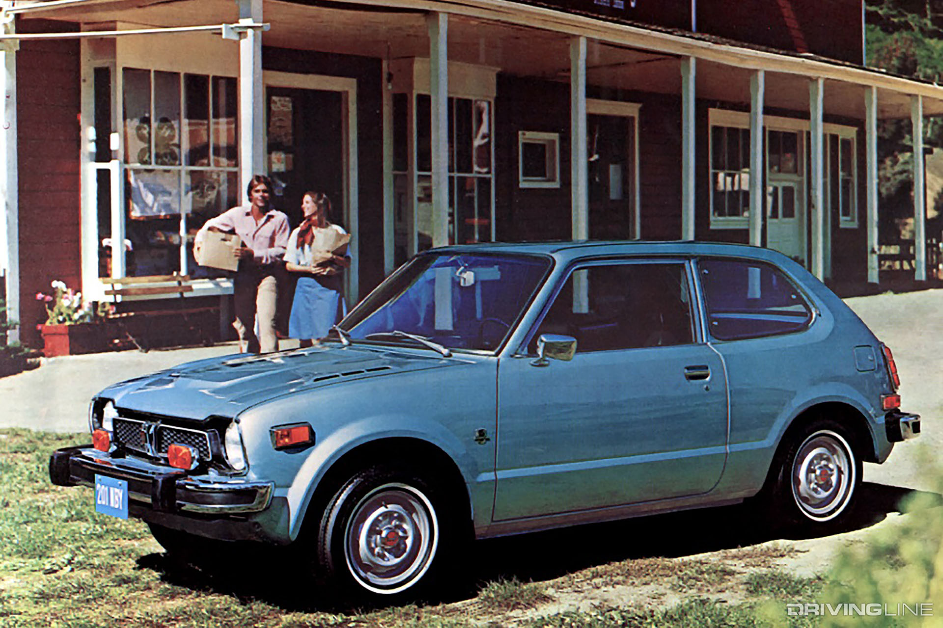 First Generation Honda Civic Blue