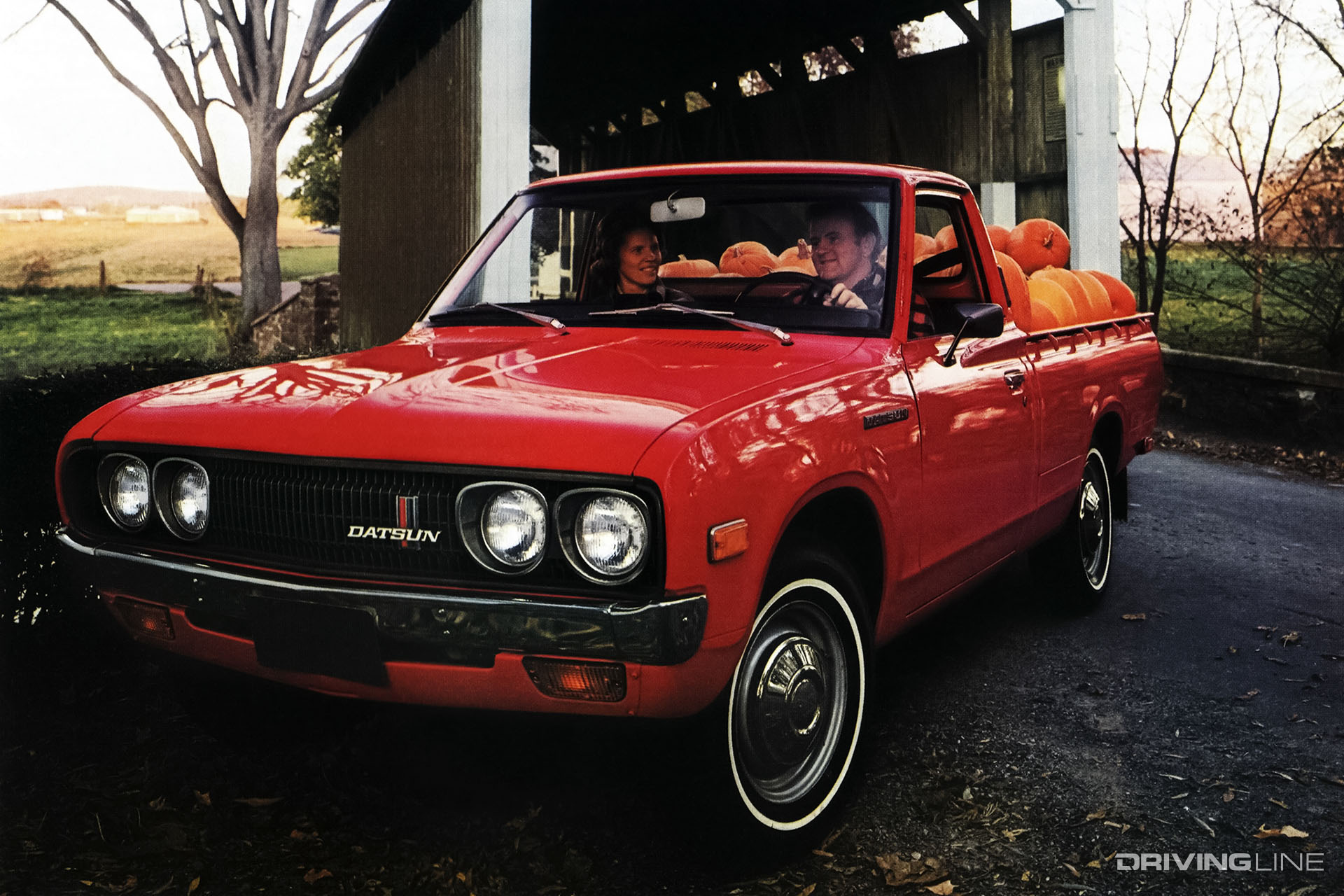 Datsun 620 Pickup Red