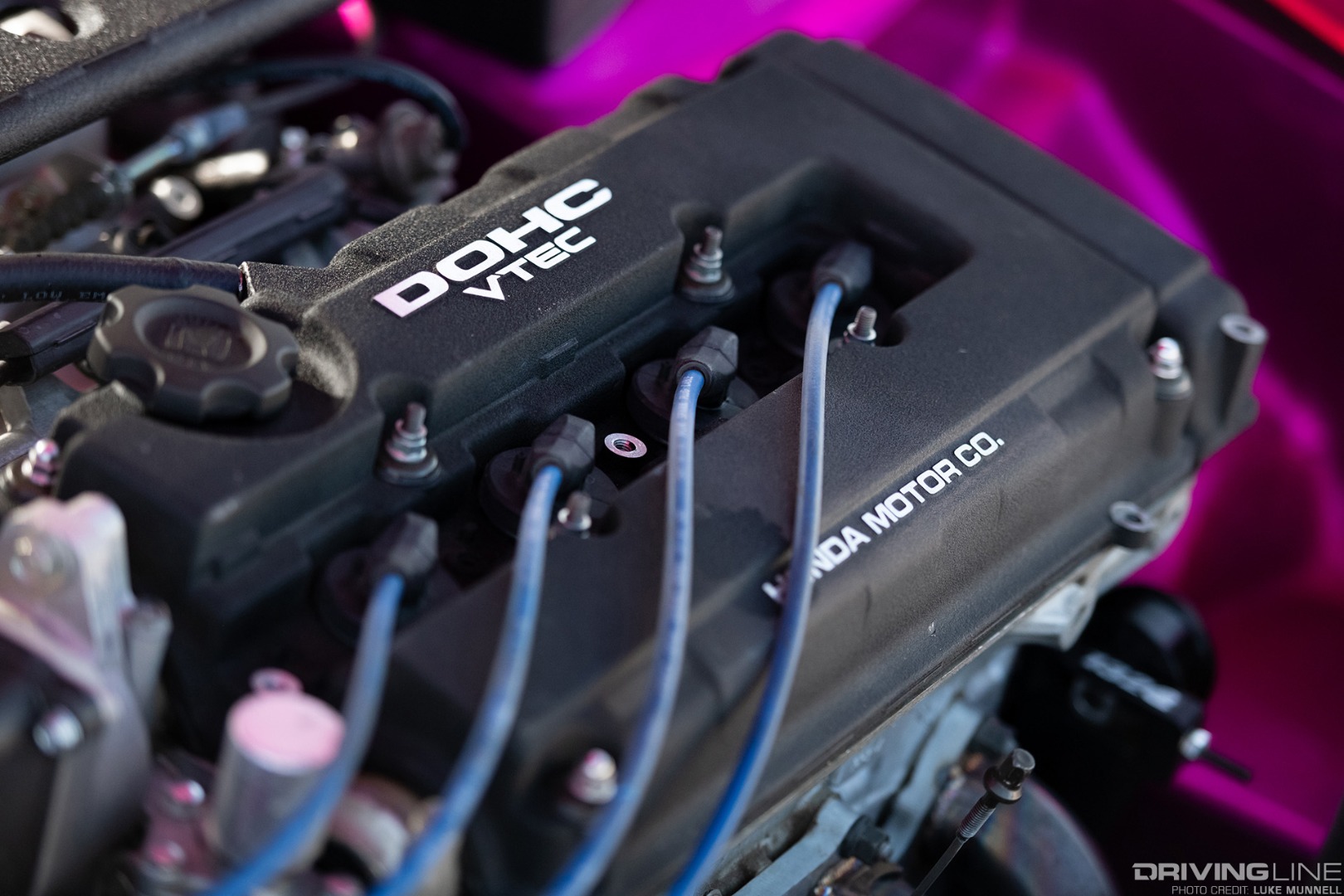 Christian Dumlao Pinky EK Honda Civic B16A/B18C LS/VTEC engine detail