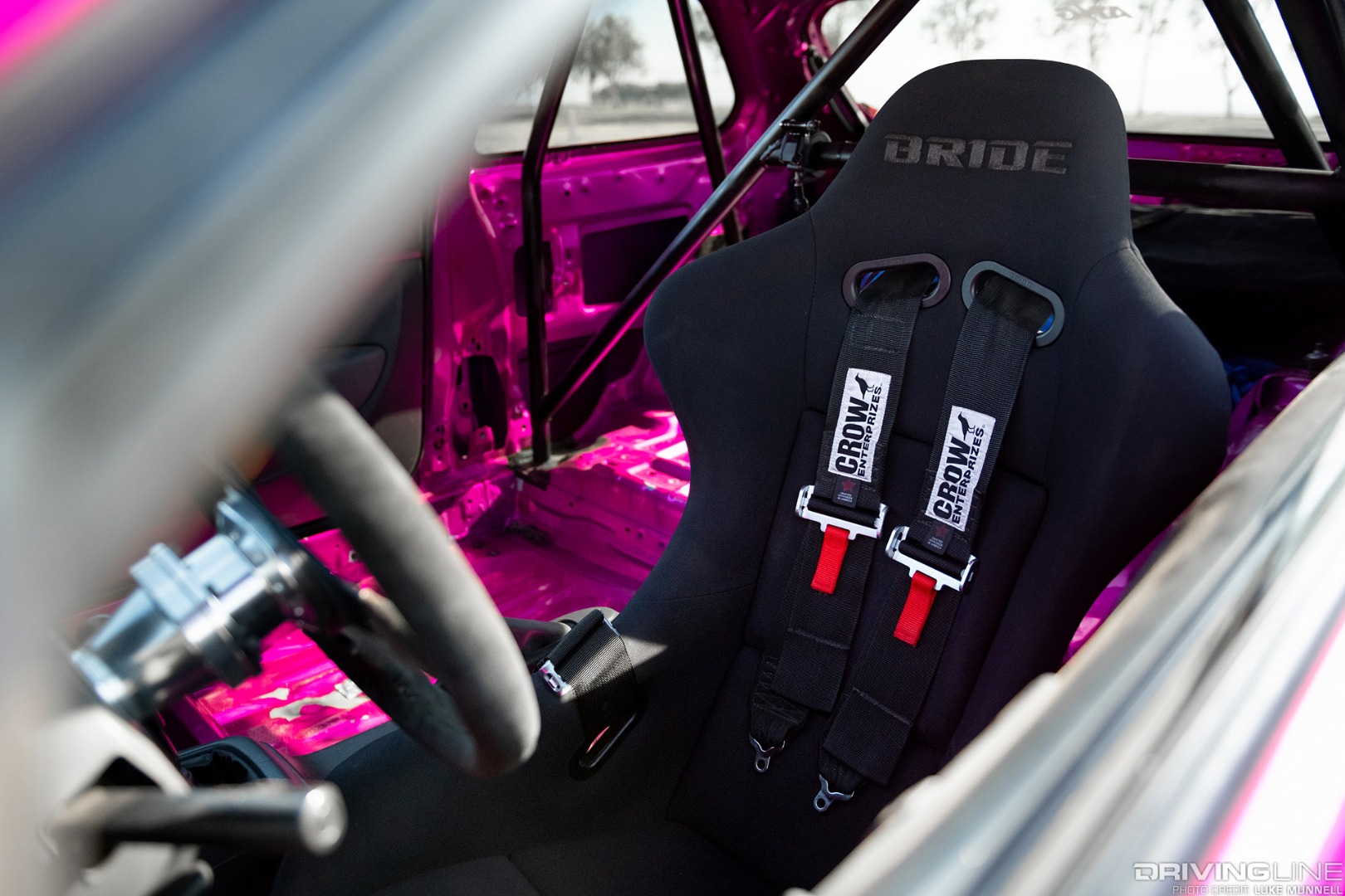 Christian Dumlao Pinky EK Honda Civic Bride Zeta III seat and Crow harness