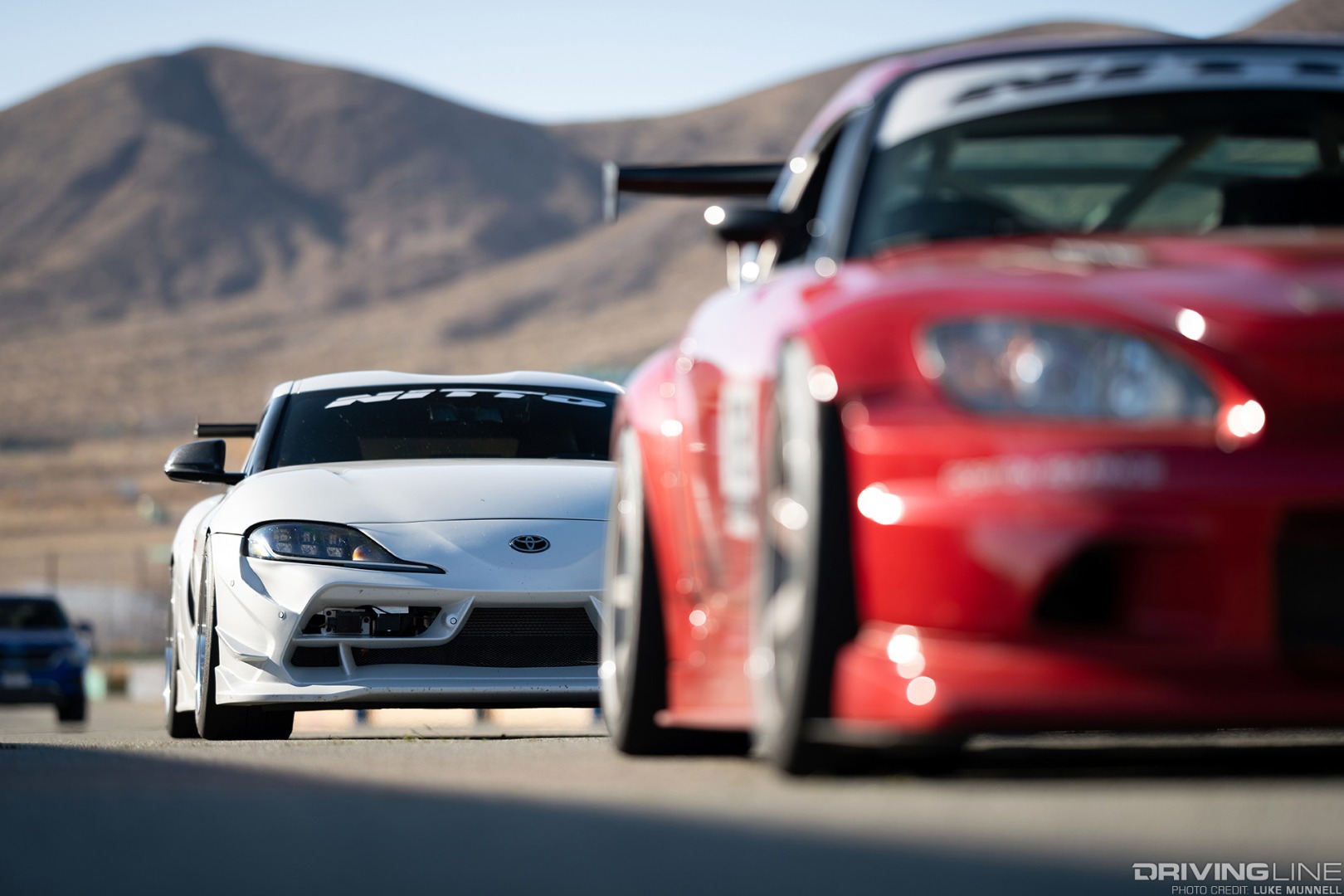 Toyota Supra vs Honda S2000 at Willow Springs race track