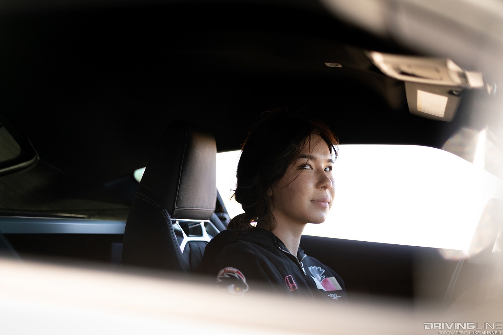 Hana Burton in a new Toyota Supra