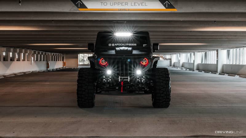 Apocalypse 6x6 Hellfire Jeep Gladiator front end exterior lights