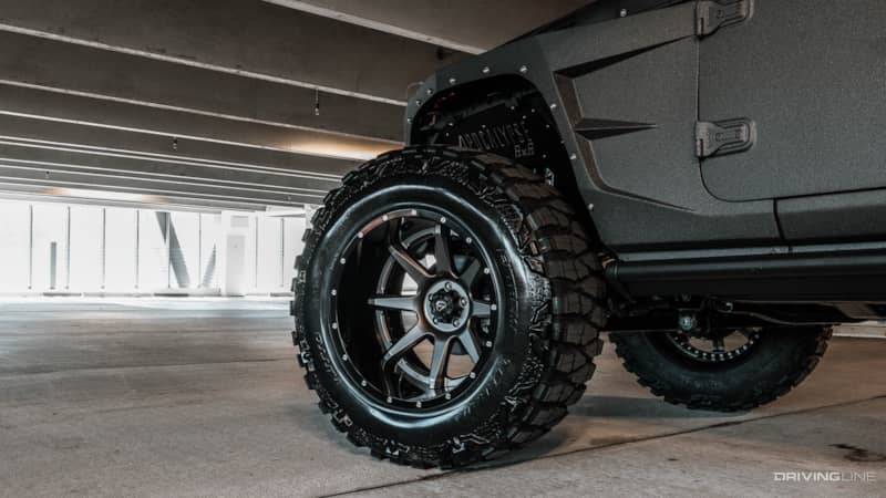 Nitto Mud Grappler on Apocalypse 6x6 Hellfire Jeep Gladiator Truck