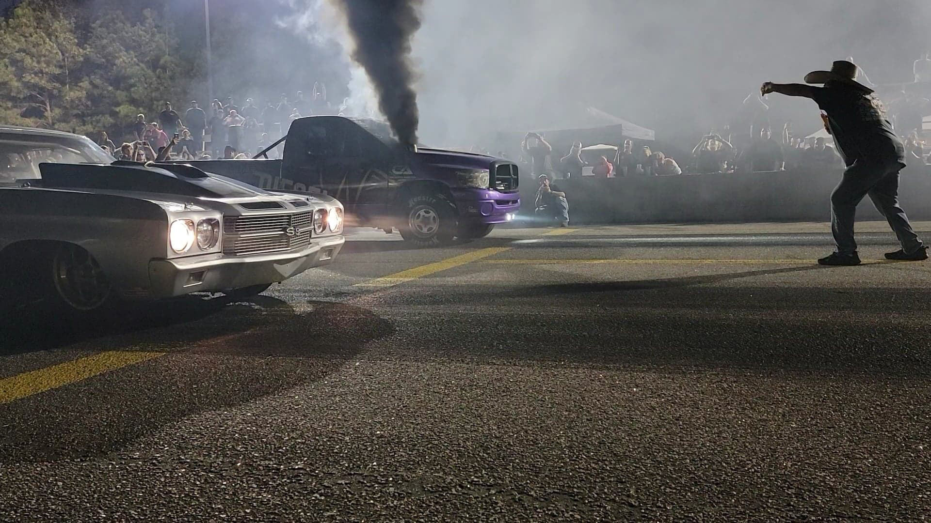 No Prep Diesel Darlington Dragway Thaw Out Race