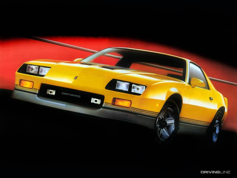 Chevrolet Camaro in yellow