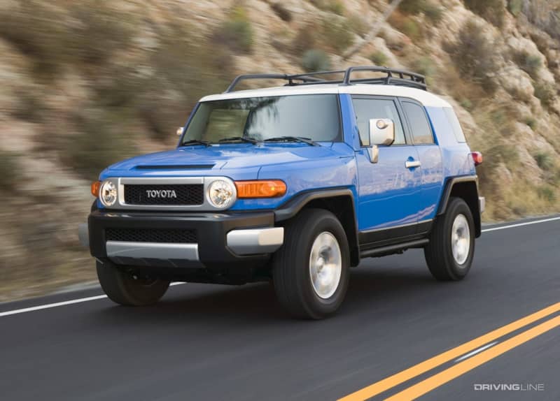Toyota FJ Cruiser on the highway