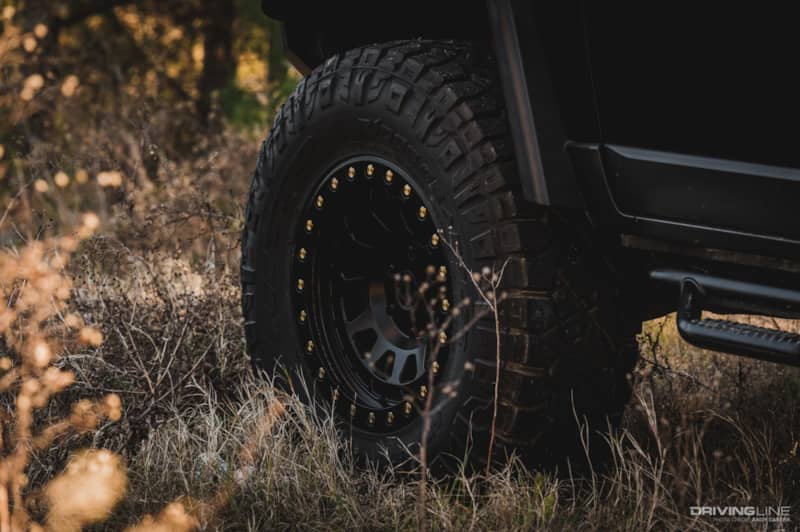 Toyota FJ Cruiser Nitto tire close-up