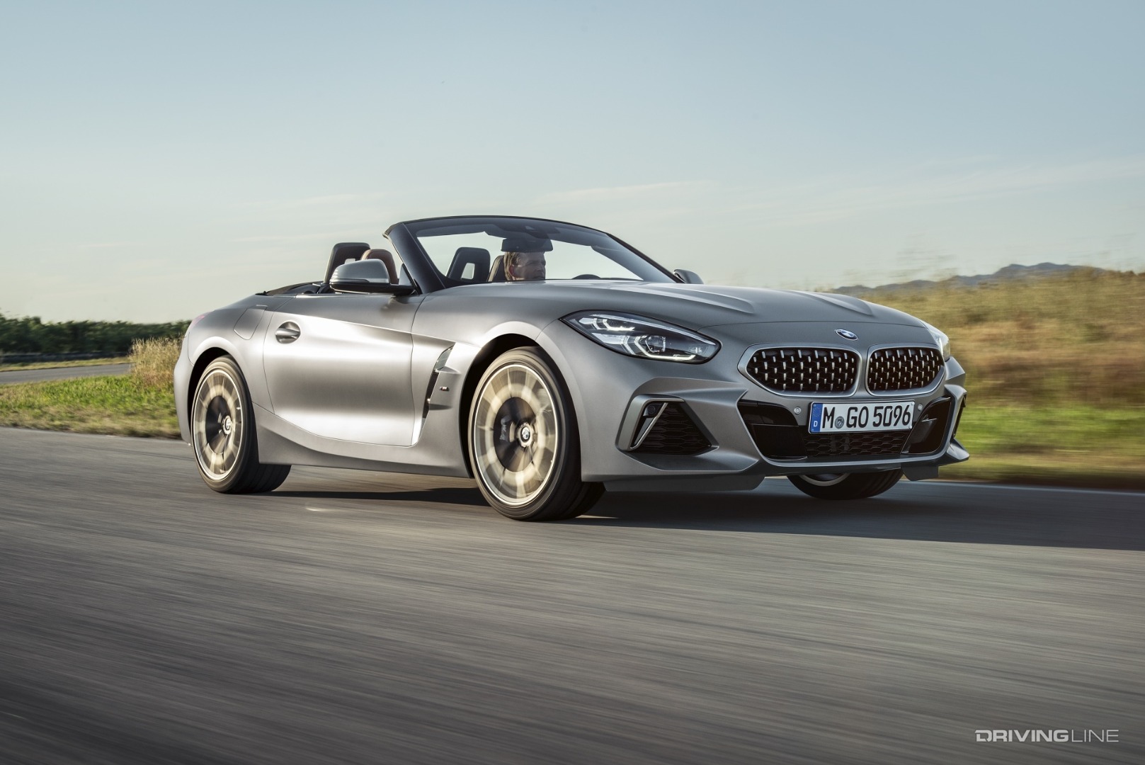 BMW Z4 top down in motion