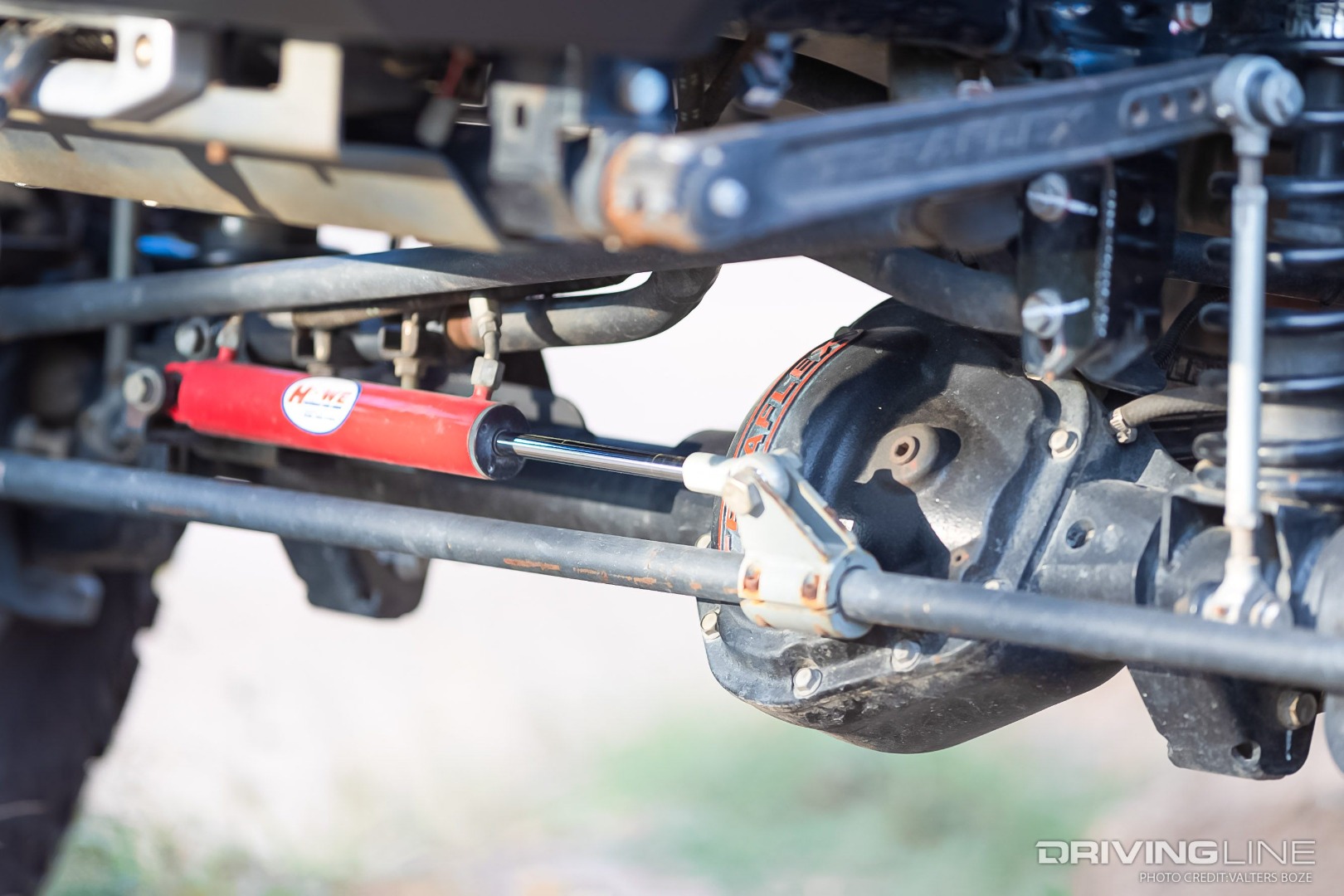 A slew of TERRAFLEX parts help improve the articulation on this Jeep Wrangler