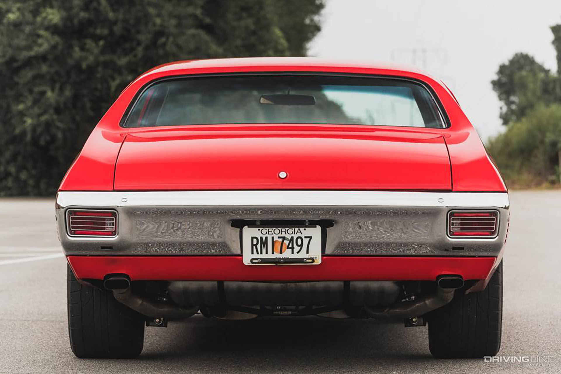 1970 Chevelle Rear View on Nitto NT555 G2 tires