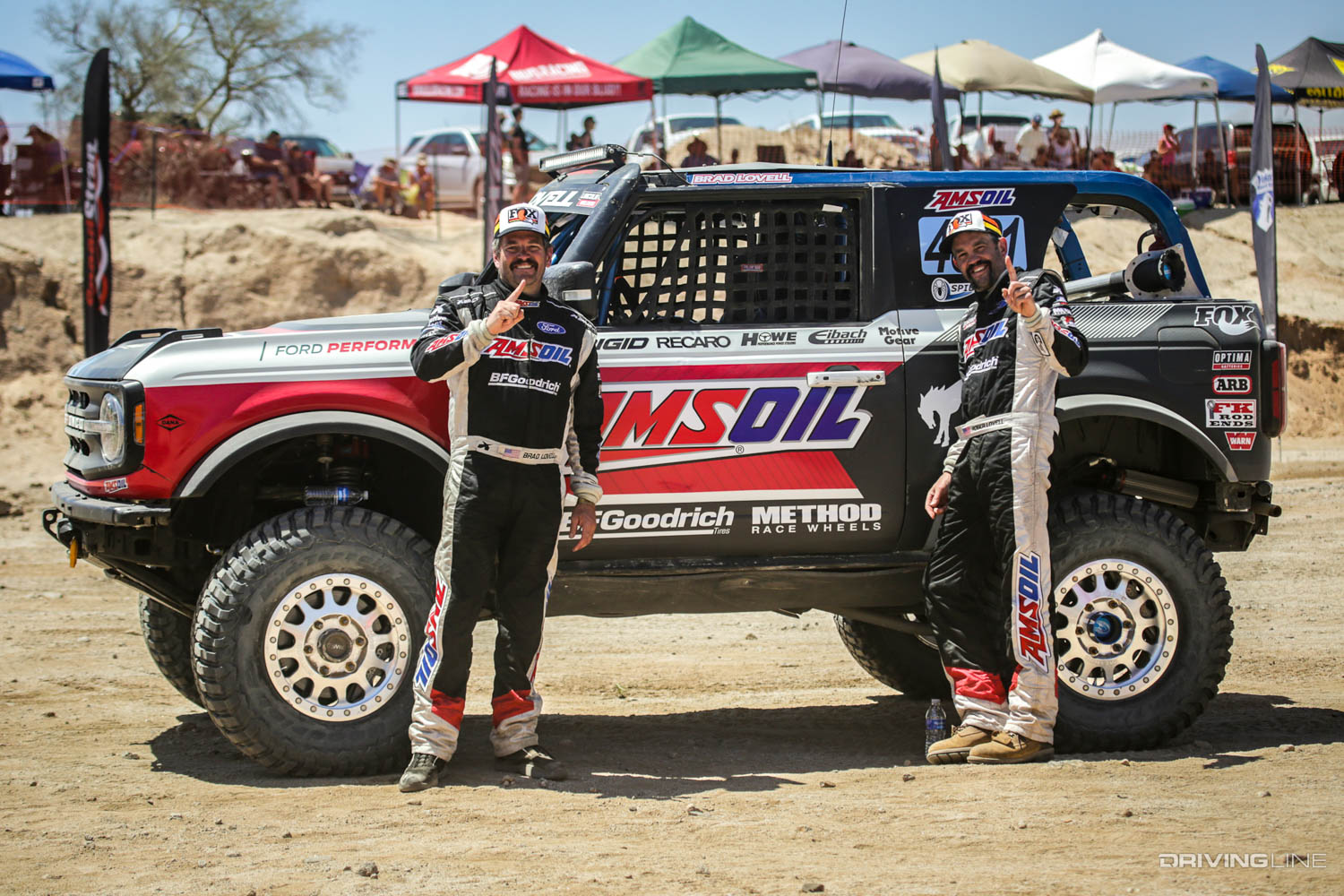 Ford Bronco Brad Lovell winning class at Ultra4 El Rey de Las Bajas 2021