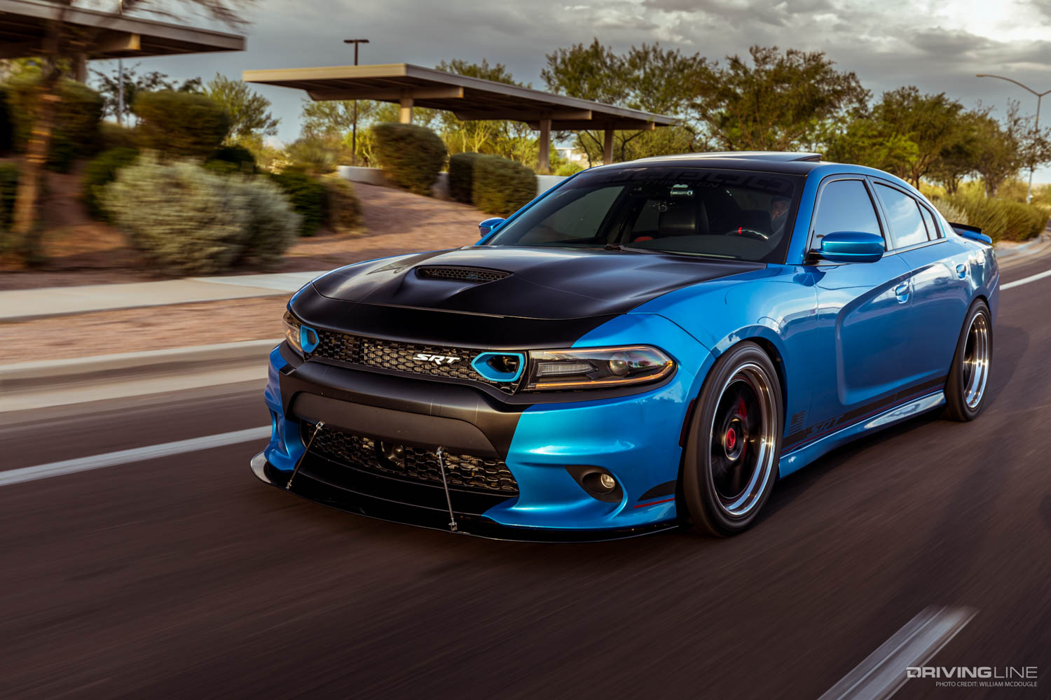 Pearl Blue 2015 Dodge Charger SRT 392 DrivingLine