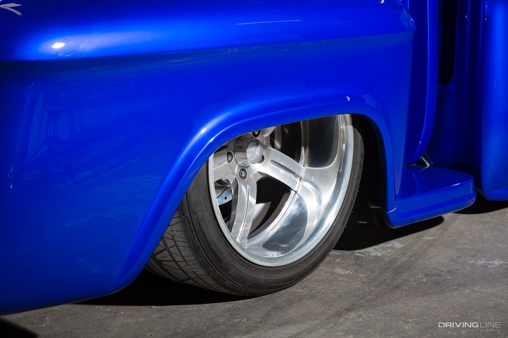 Rear Tire of Tim Sharp's '57 Chevy 3100 Pickup