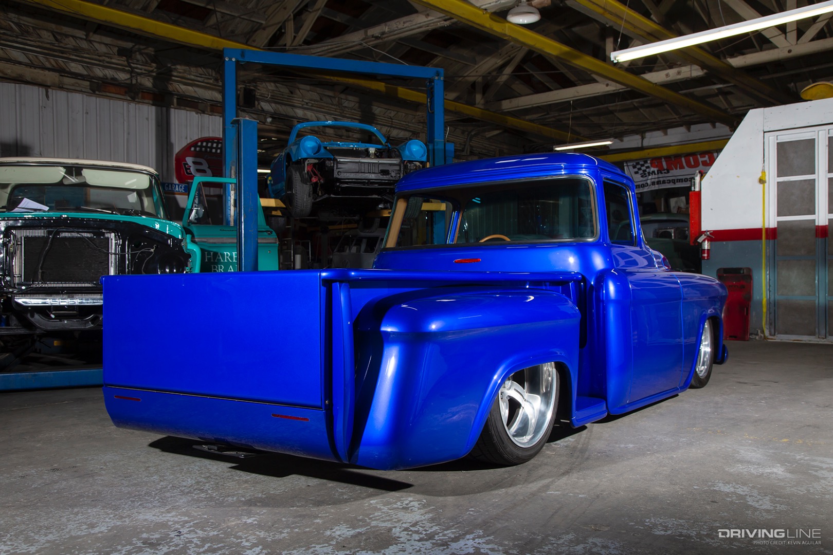 Rear of Tim Sharp's '57 Chevy 3100 Pickup