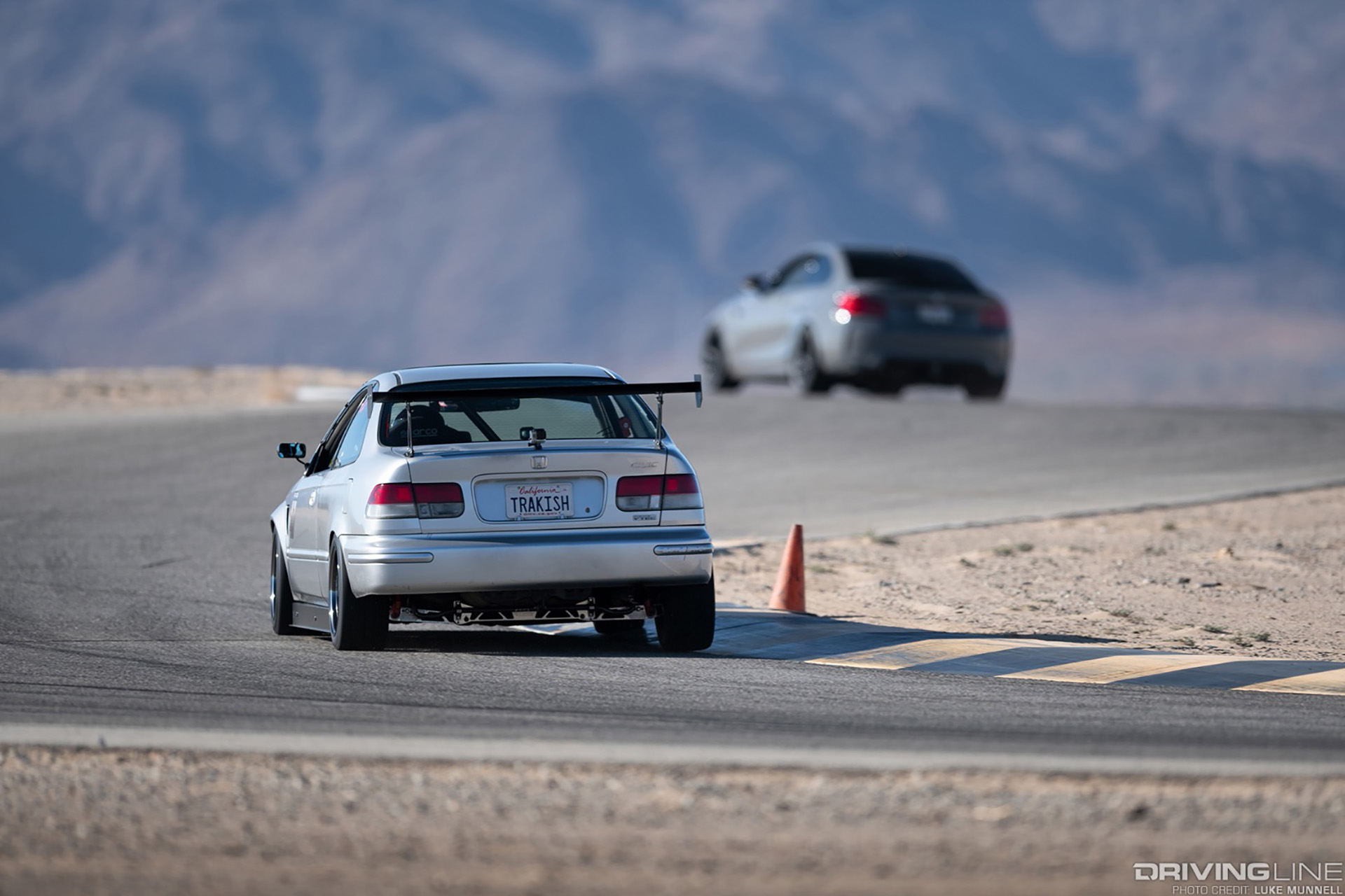 Honda Civic and BMW M2 on Track