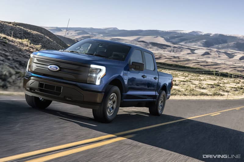 2022 Ford F-150 Lightning Pro Blue