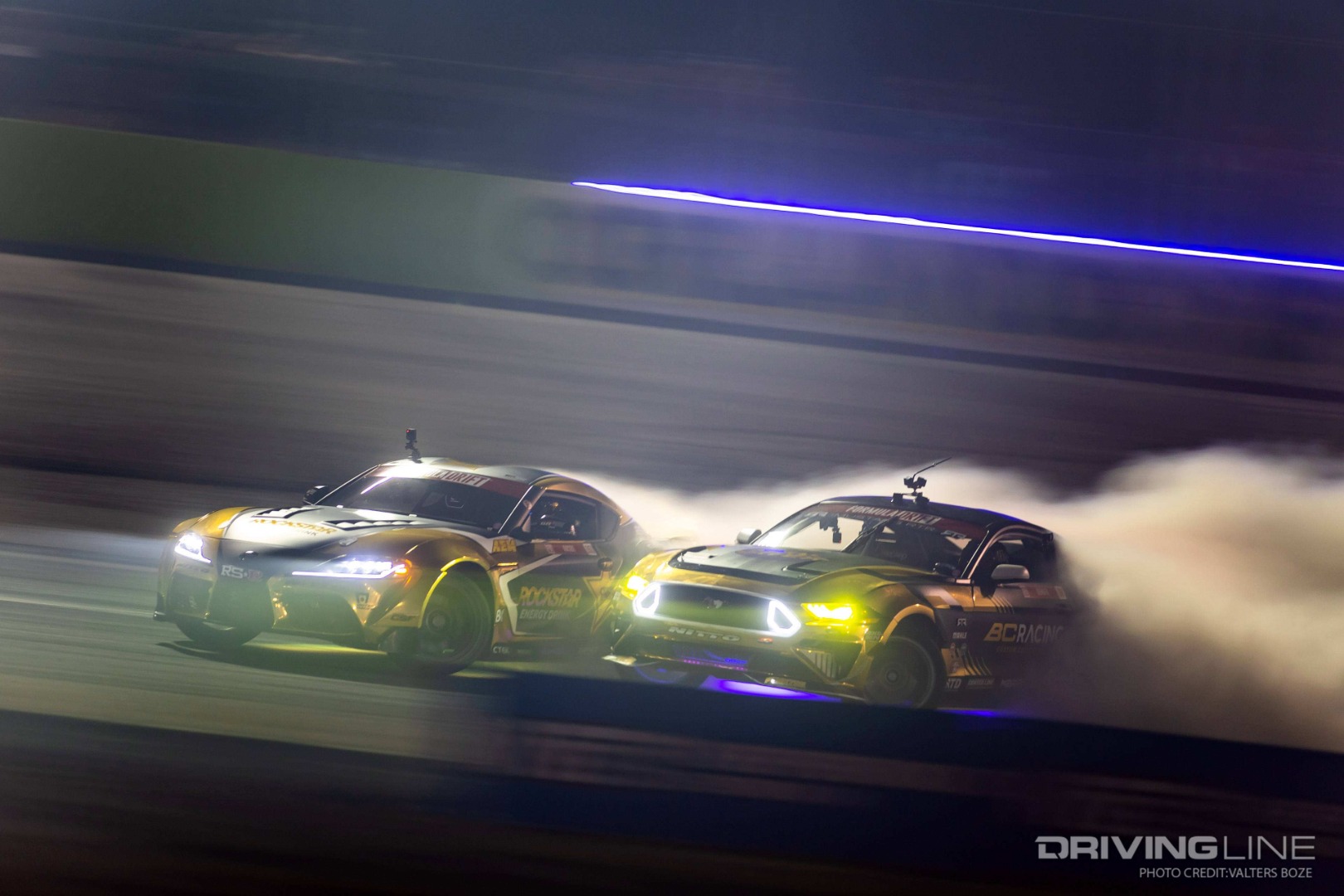 Fredric Aasbo leading Chelsea DeNofa in tandem drift at FDORL 2021